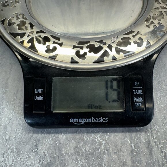 Vtg Roden Brother Sterling Silver Ashtray With Glass Insert 53 Grams 1.9 Fl Oz - Picture 11 of 11